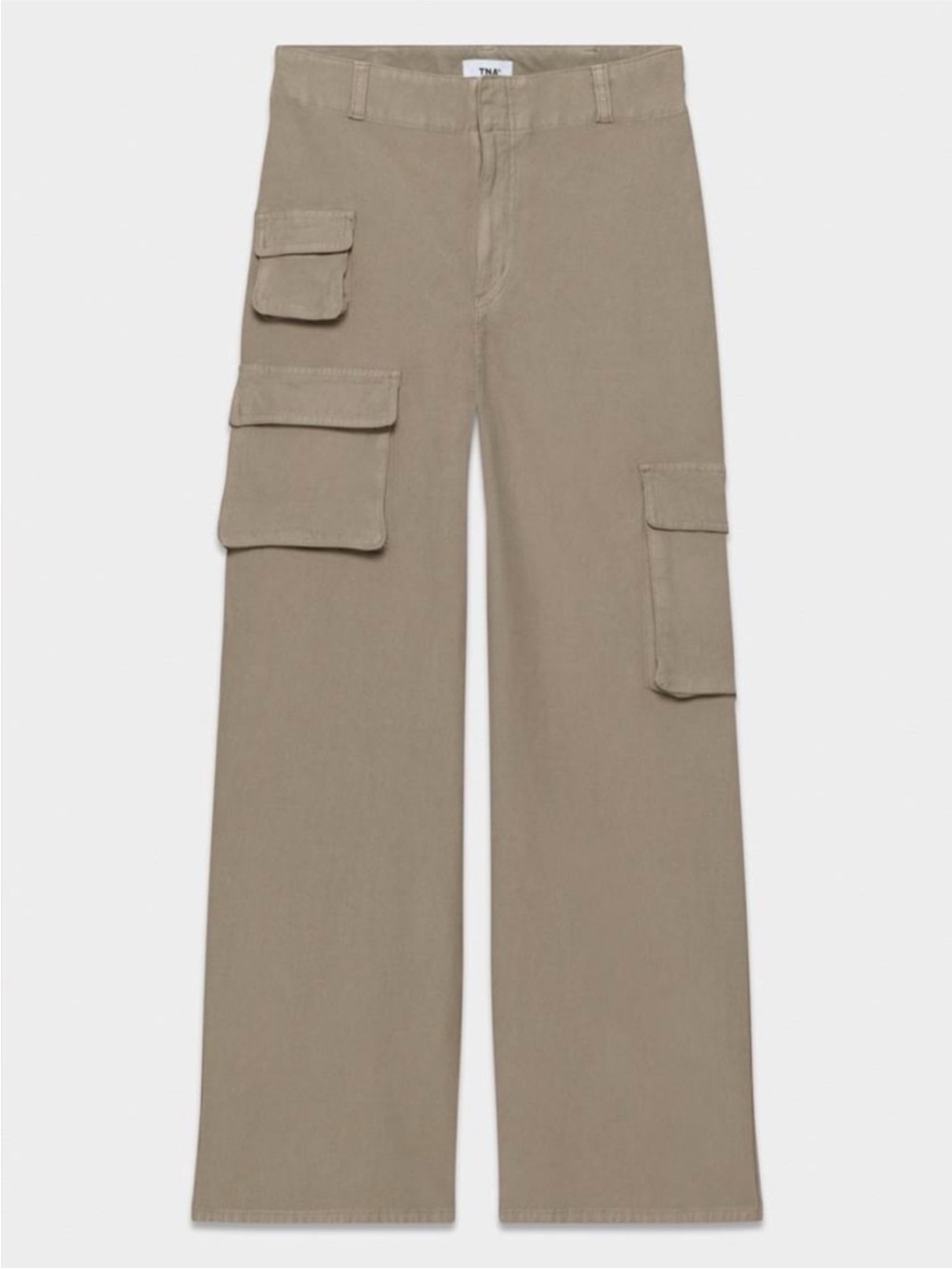 Aritzia TNA Picture Cargo Pant - Nomad Taupe High Rise, Wide Leg Trousers